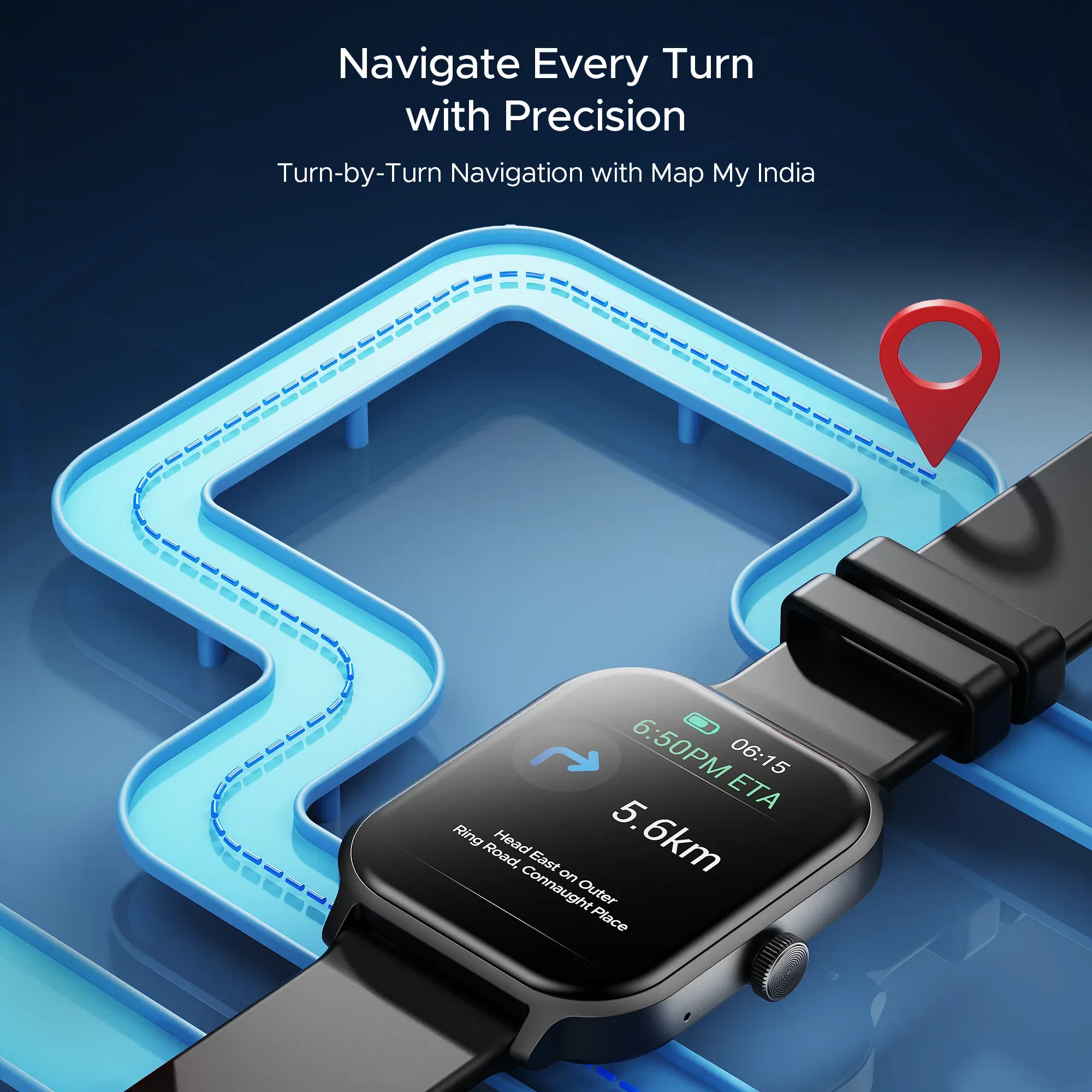 Boat Storm Call 3 Plus - Smart Watch_Active Black_Right Side_114437