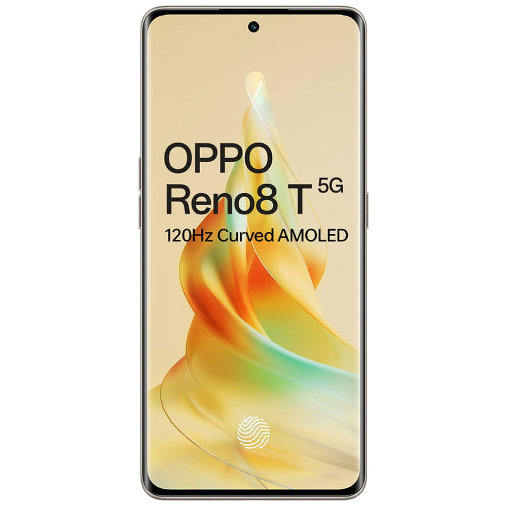OPPO Reno8T 5G -Sunrise gold-front