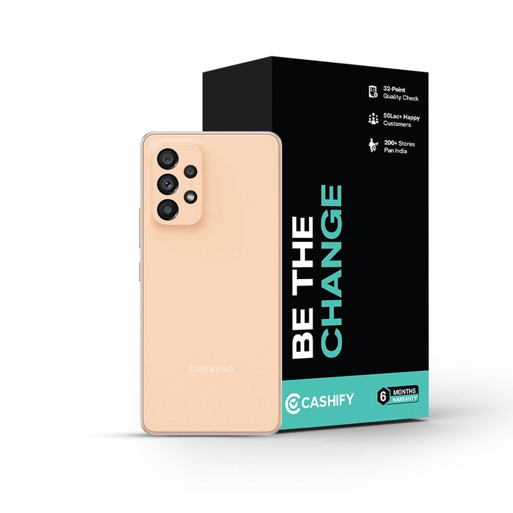 Samsung Galaxy A53 5G - Refurbished_Peach_Phone With Box_50041