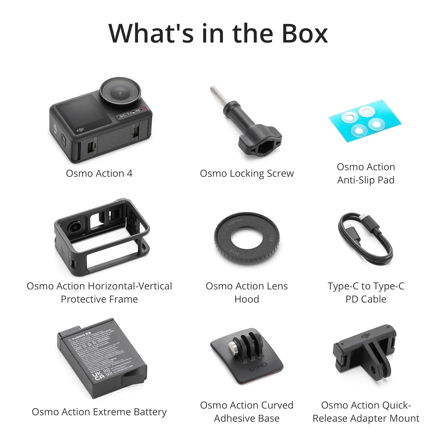 DJI OSMO Action 4 Standard 12MP Action Camera - Refurbished_Black_Back_88573