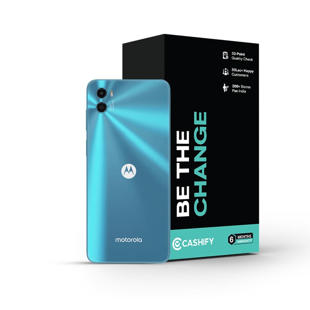 Motorola Moto e32 - Refurbished_Arctic Blue_Phone With Box_49309