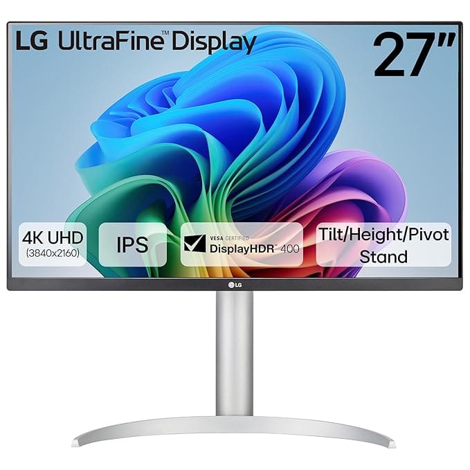 LG 27UP650 W 27 Inch IPS 60 Hz 4K UHD Gaming Monitor  - Unboxed