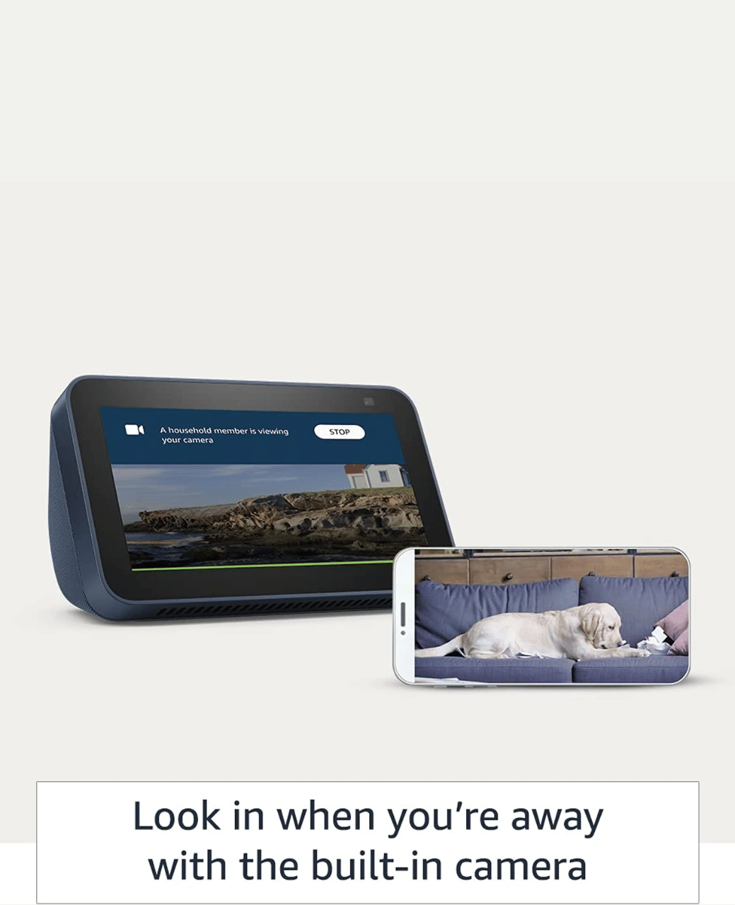 Amazon Echo Show 5 (2nd Gen) with 5.5" screen and Alexa _Blue_Bottom_115769