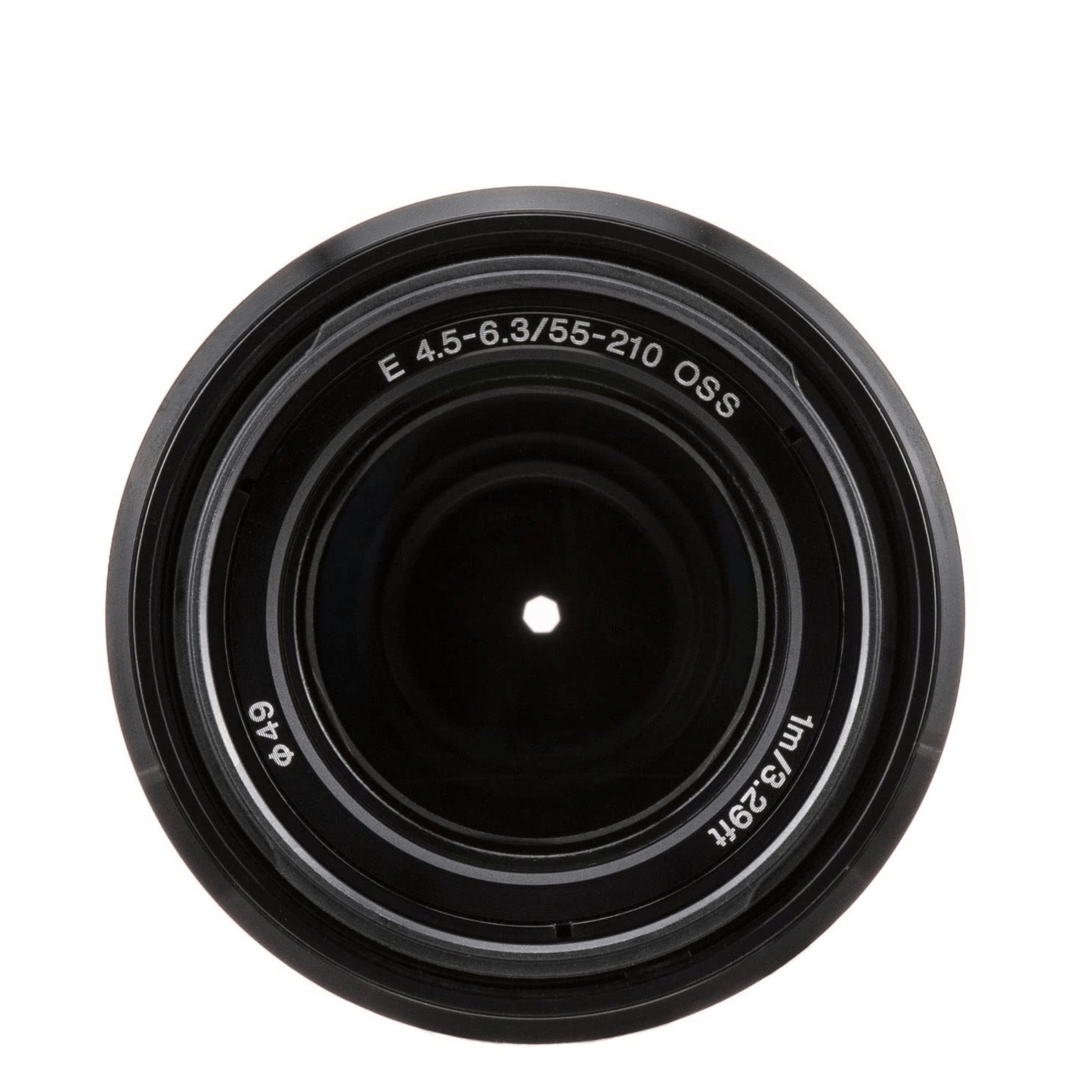 Sony E 55-210mm F 4.5-6.3 OSS Telephoto Zoom Lens - Refurbished Good - Black - Refurbished_Black_Top_115148