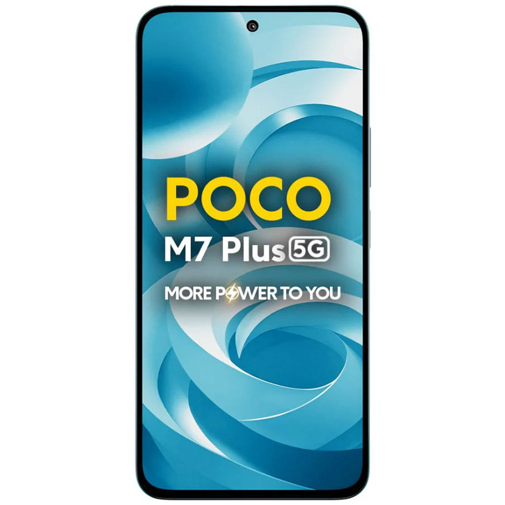 POCO M7 Plus 5G - Refurbished_Aqua Blue_Front_88034