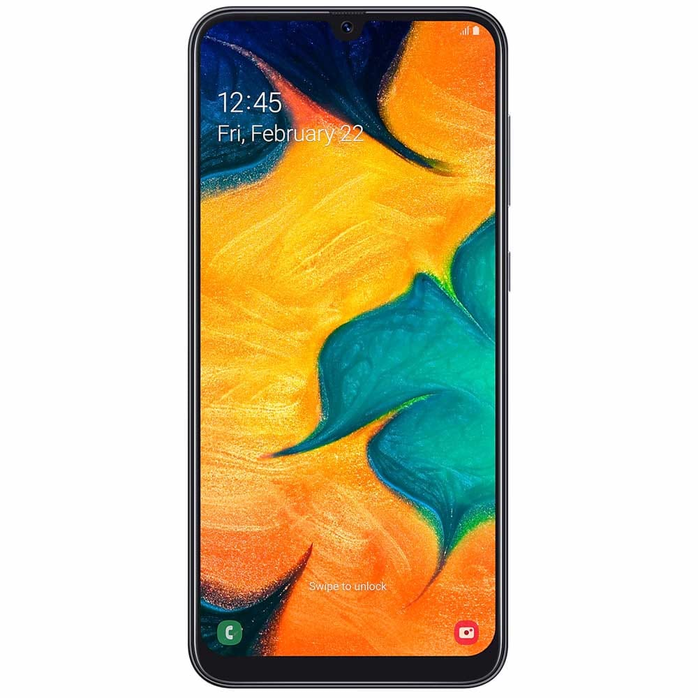 Samsung Galaxy A30 - Refurbished_Black_Front_60446