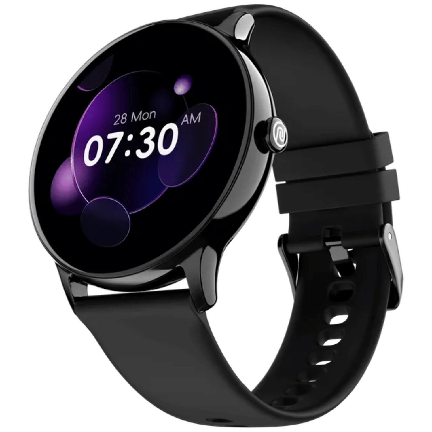 NoiseFit Twist (35mm, Bluetooth Only) - Smart Watch_Jet Black_Top_124200