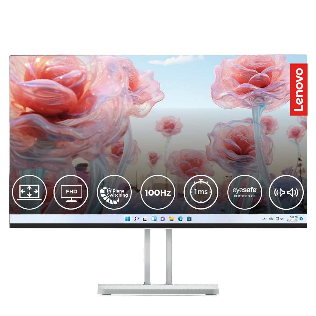 Lenovo L24i 4A 24 Inch 100 Hz Full HD IPS Monitor  - Unboxed_White_Top_89501