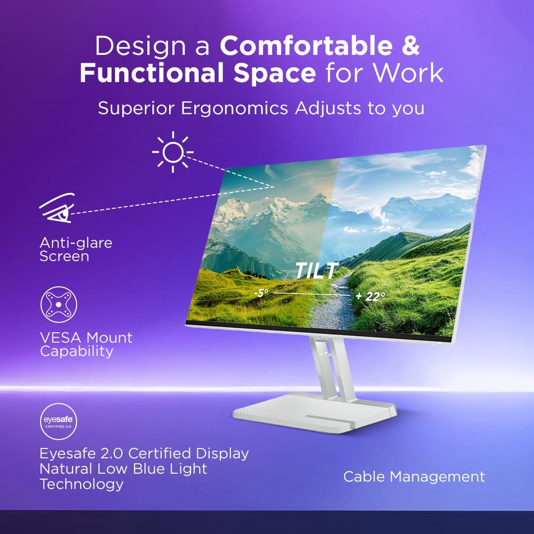 Lenovo L27i 4A 27 Inch 100 Hz Full HD IPS Monitor  - Unboxed_White_Bottom_87910