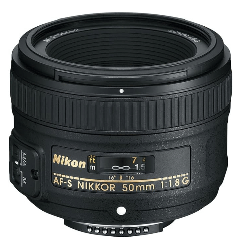 Nikon AF-S 50mm f/1.8G Prime Standard Zoom Lens - Refurbished Good - Black - Refurbished