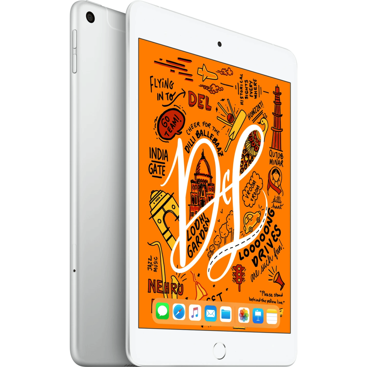 Apple iPad Mini 2019 (7.9 inch, Wifi+Cellular)- Refurbished_Silver_Left Side_113057