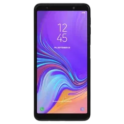 Refurbished Samsung Galaxy A7 2018 Black frotn