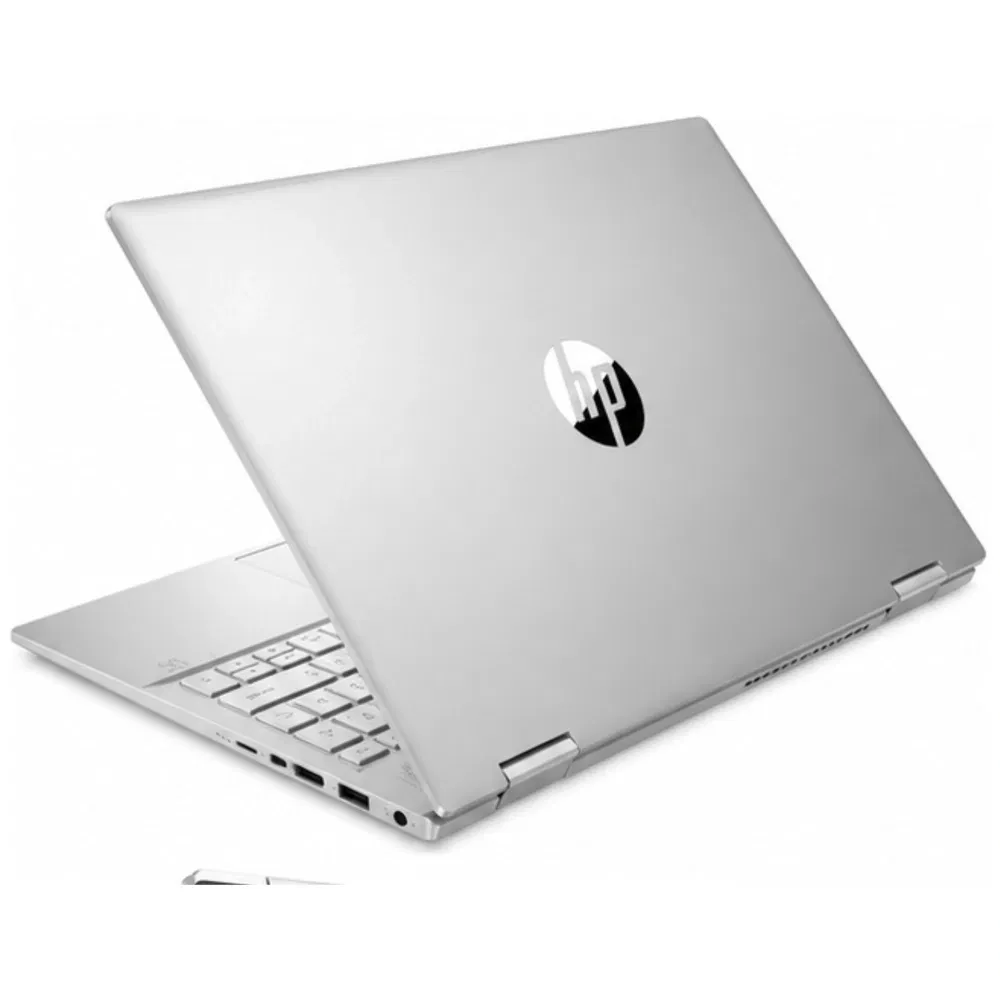 HP/Compaq Pavilion Series X360 convertible 14-dy0207tu Touch screen (Intel Core i3 11th Gen 14 Inch)- Refurbished_Silver_Back_125950
