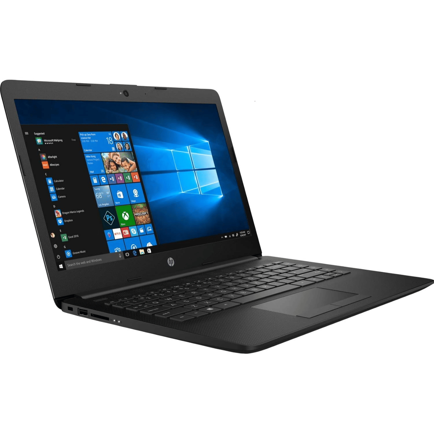 HP/Compaq HP 14 Series 14q-cs0018TU (Intel Pentium Dual Core 14 Inch)- Refurbished_Black_Right Side_117145