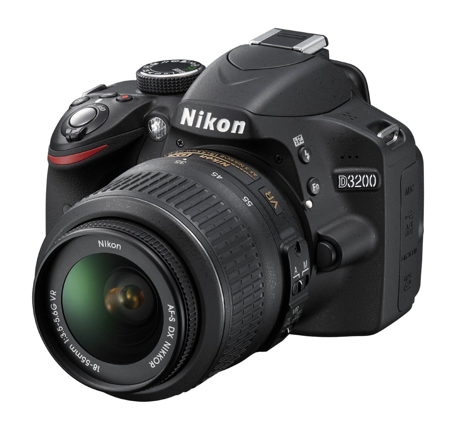 Nikon D3200 24.2MP DSLR - Refurbished_Black_Right Side_58259