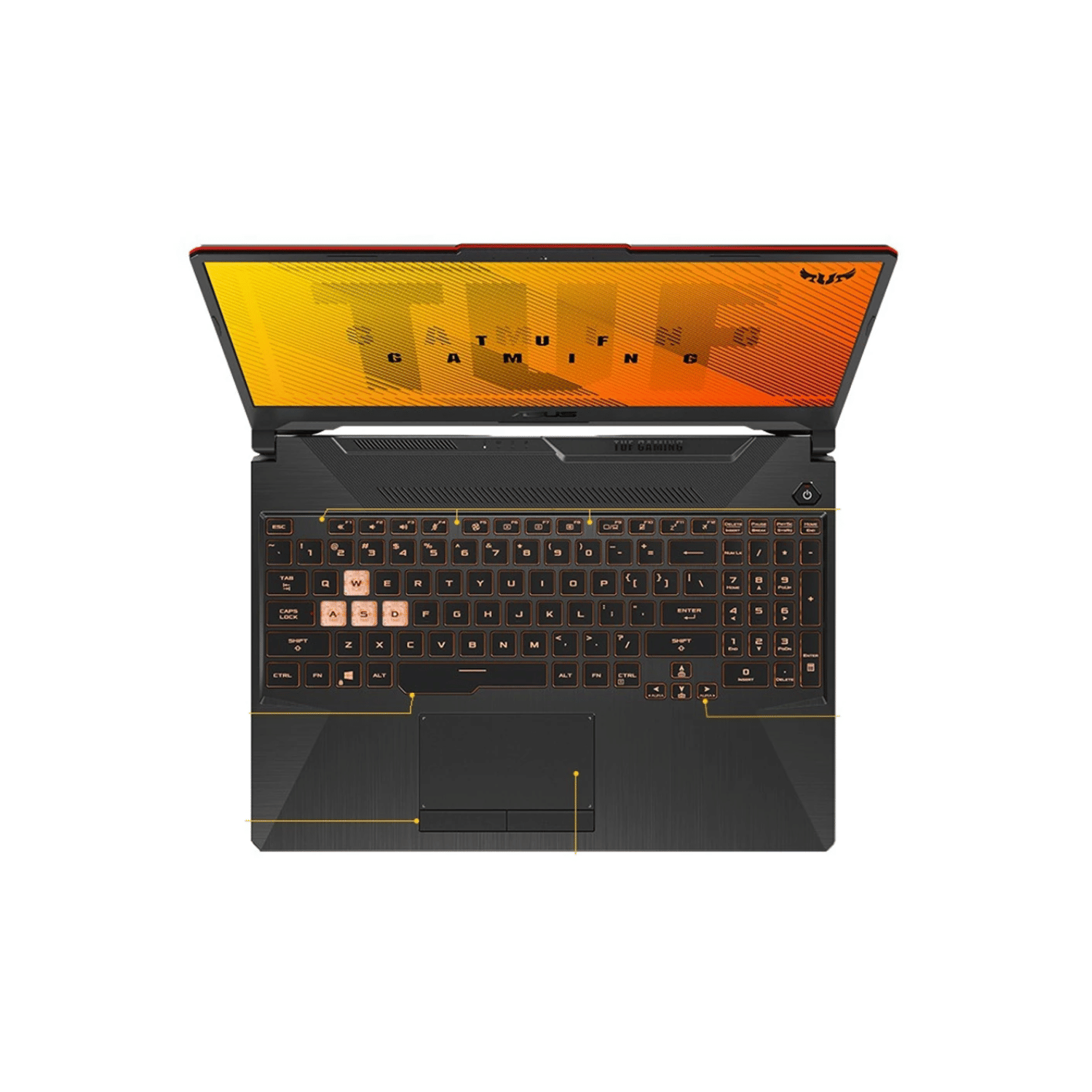 Asus TUF Gaming Series FX506LI-FX566LI (Intel Core i7 10th Gen 15.6 Inch)- Refurbished_Gray_Top_114330