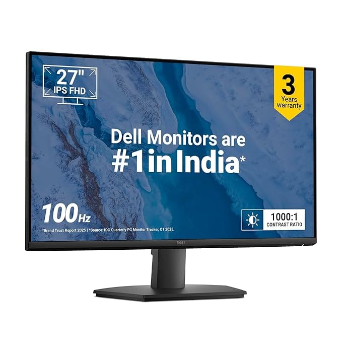 Dell SE2725HM 27 Inch IPS 100 Hz FHD Monitor  - Unboxed_Black_Bottom_88364