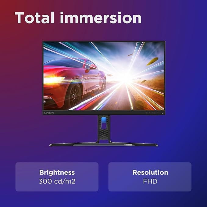 Lenovo Legion R24e 24 Inch IPS 180 Hz FHD Gaming Monitor  - Unboxed_Black_Top_88483