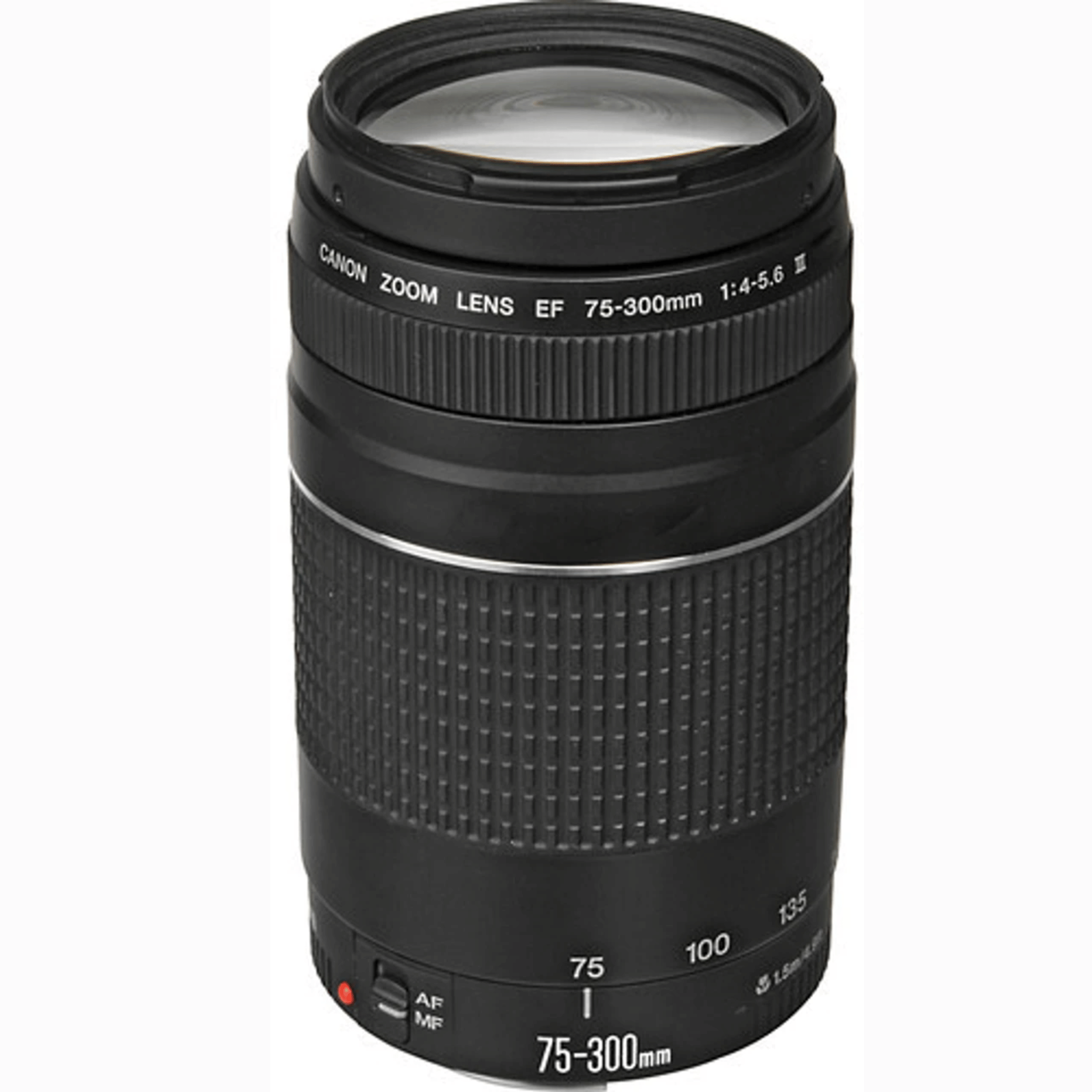 Canon EF 75-300mm f/4-5.6 III USM Telephoto Zoom Lens - Refurbished Fair - Black - Refurbished_Black_Back_123496