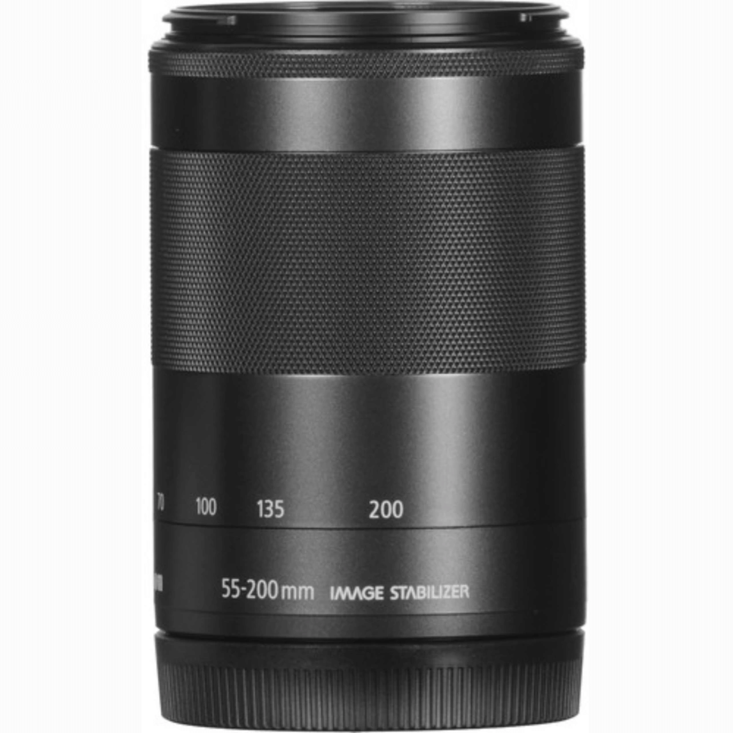 Canon EF–M 55–200mm f/4.5–6.3 IS STM Lens - Refurbished_Black_Back_123288