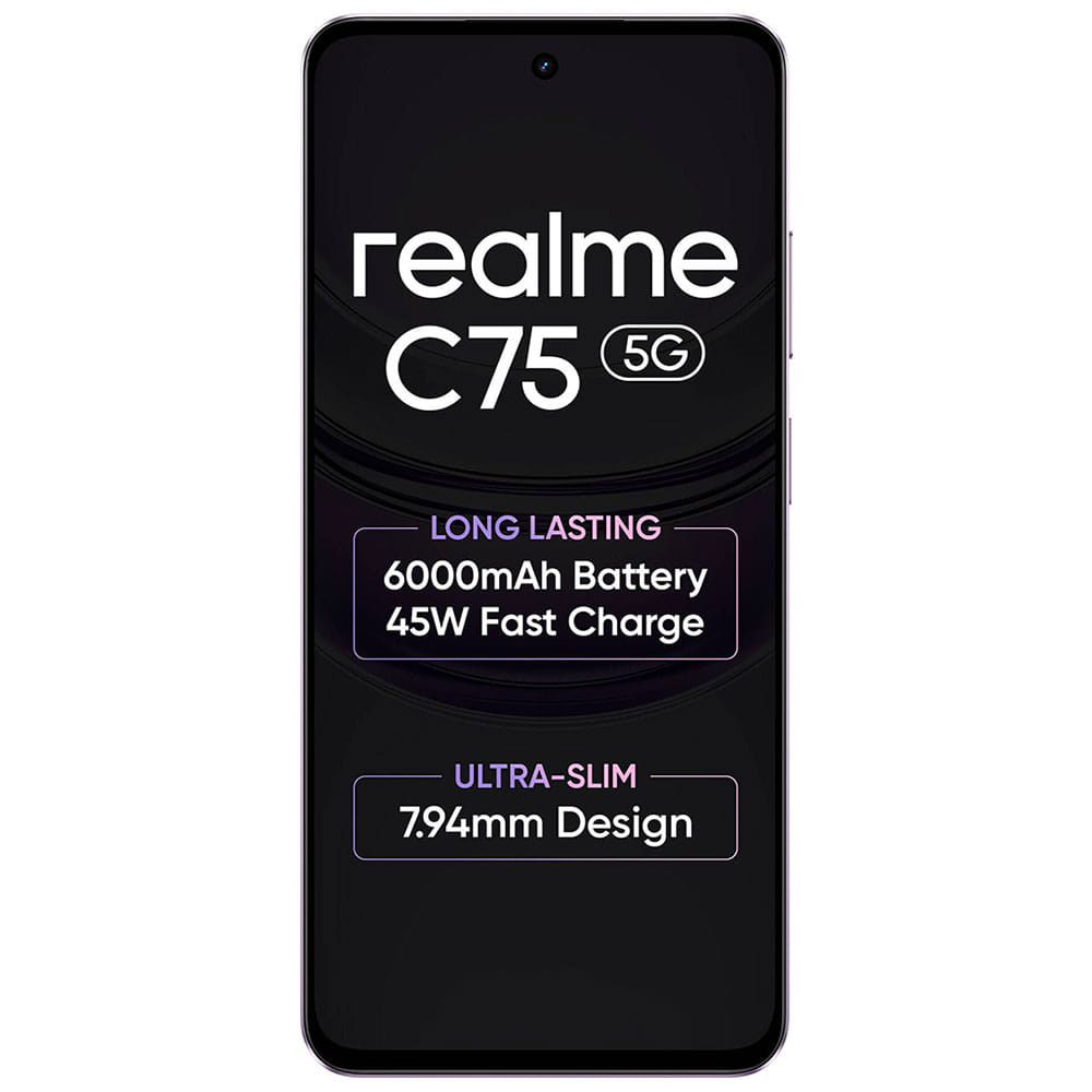 Realme C75 5G - Refurbished_Purple Blossom_Front_63416