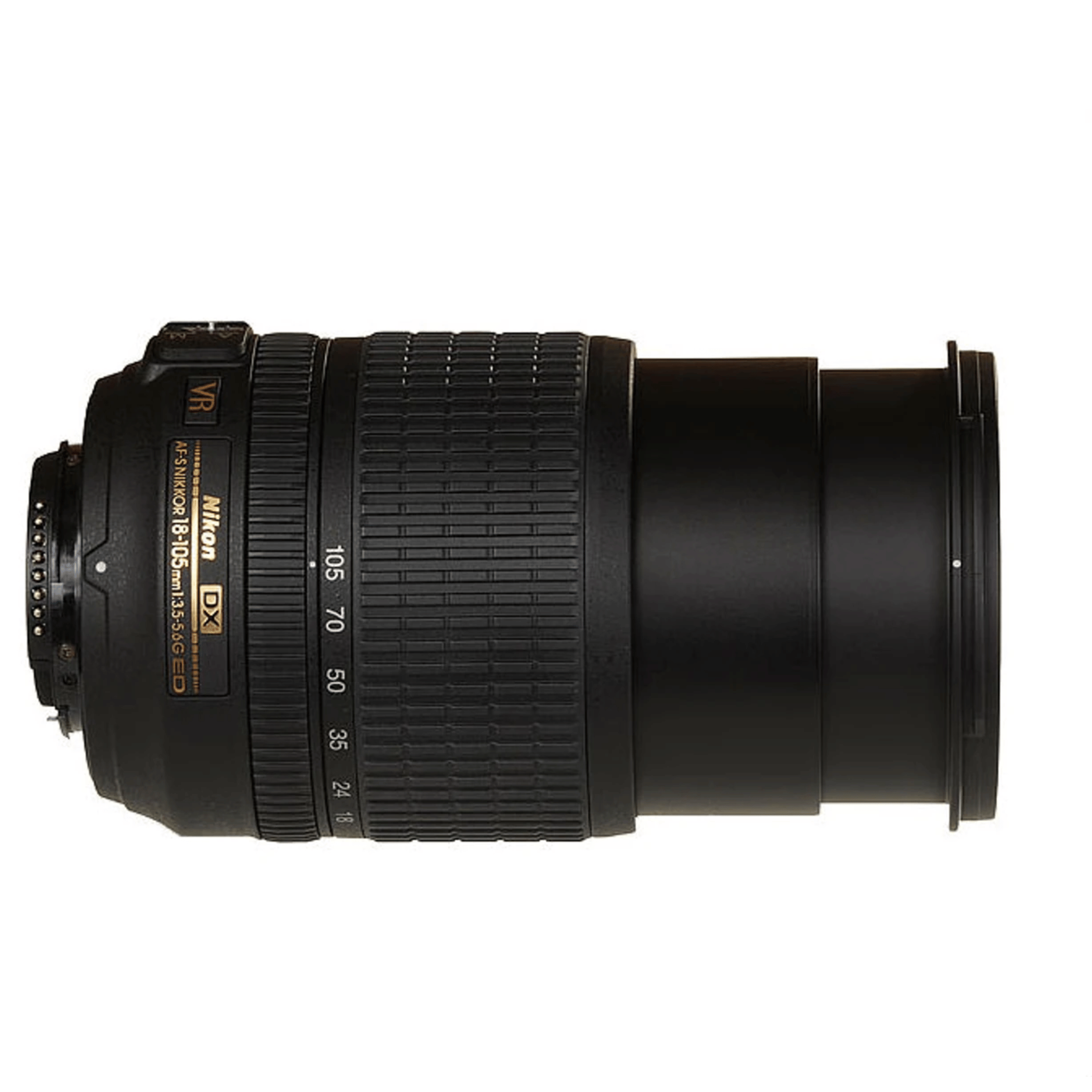 Nikon AF-S DX 18-105mm G VR Zoom Lens - Refurbished Good - Black - Refurbished_Black_Top_115154