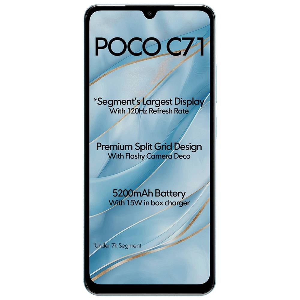 POCO C71 - Refurbished_Cool Blue_Front_62672