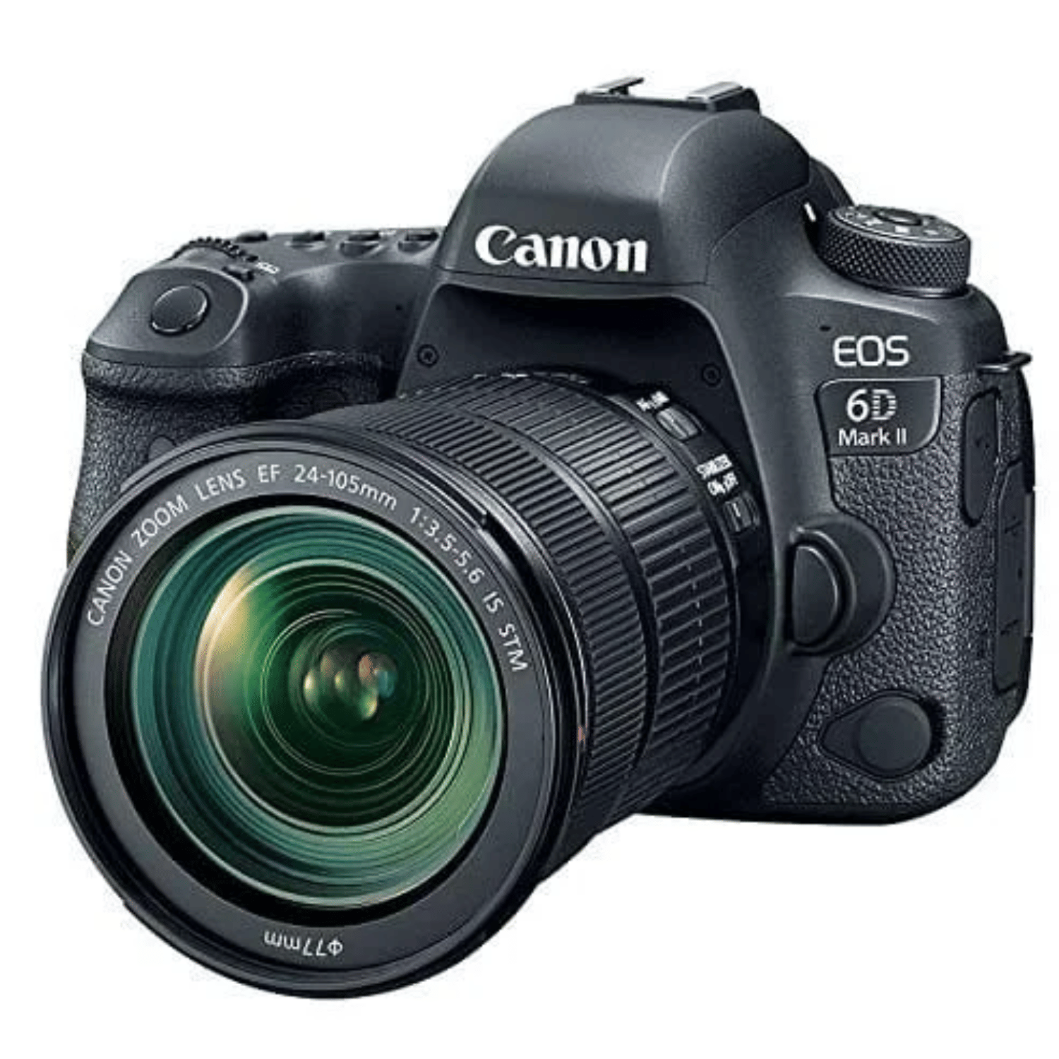 Canon EOS 6D Mark II 26.2MP DSLR Camera - Refurbished_Black_Front_123995