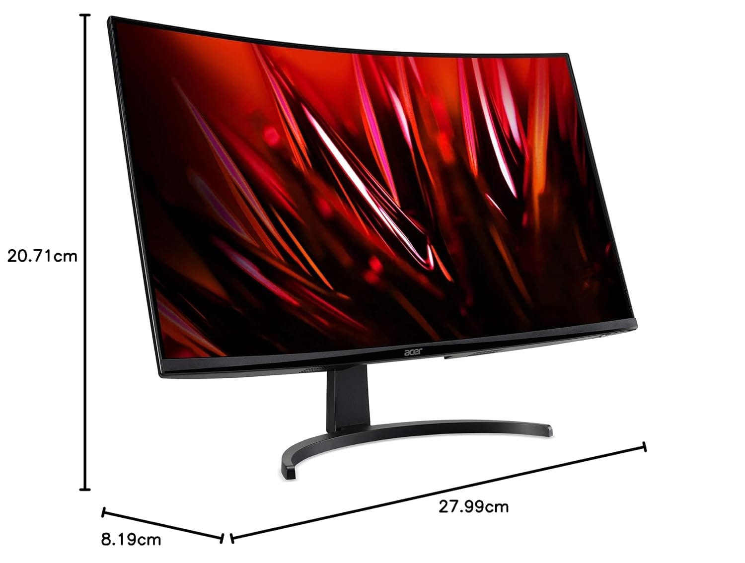 Acer ED320Q X2 31.5 Inch VA 240 Hz FHD LCD Monitor  - Unboxed_Black_Left Side_89696