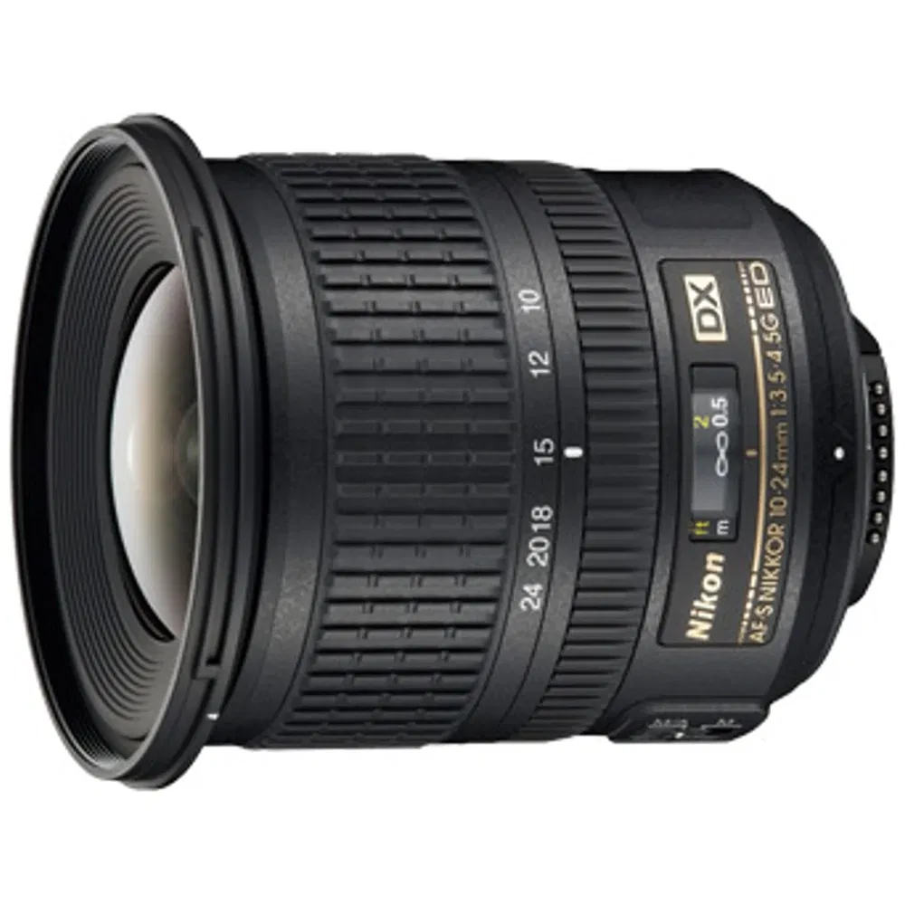 Nikon AF–S DX Nikkor 10–24mm F/3.5–4.5G ED Zoom Lens - Refurbished_Black_Left Side_124139