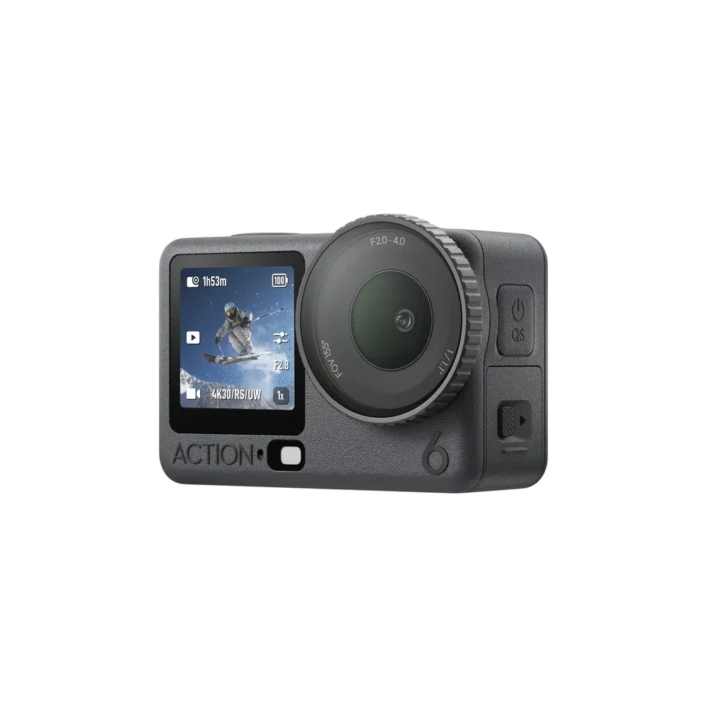 DJI Osmo Action 6 Adventure Combo 38MP Action Camera - Refurbished_Black_Right Side_124303