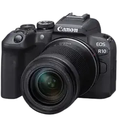 Canon EOS R10 24.2MP Mirrorless Camera - Refurbished_Black_Front_115189