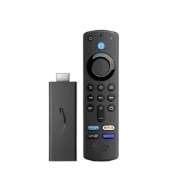 Amazon FireTV Stick with Alexa Voice Remote, HD Streaming Device - Brand Warranty - 365 - Refurbished Superb - Black_Black_Front_88244