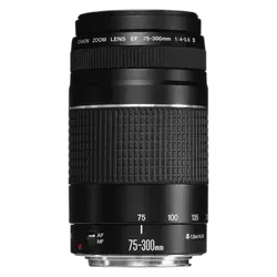 Canon EF 75–300mm f/4–5.6 III Telephoto Zoom Lens - Refurbished Good - Black - Refurbished_Black_Front_123430
