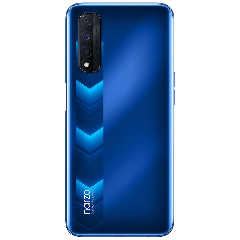 Realme Narzo 30 - Refurbished_Racing Blue_Back_55982