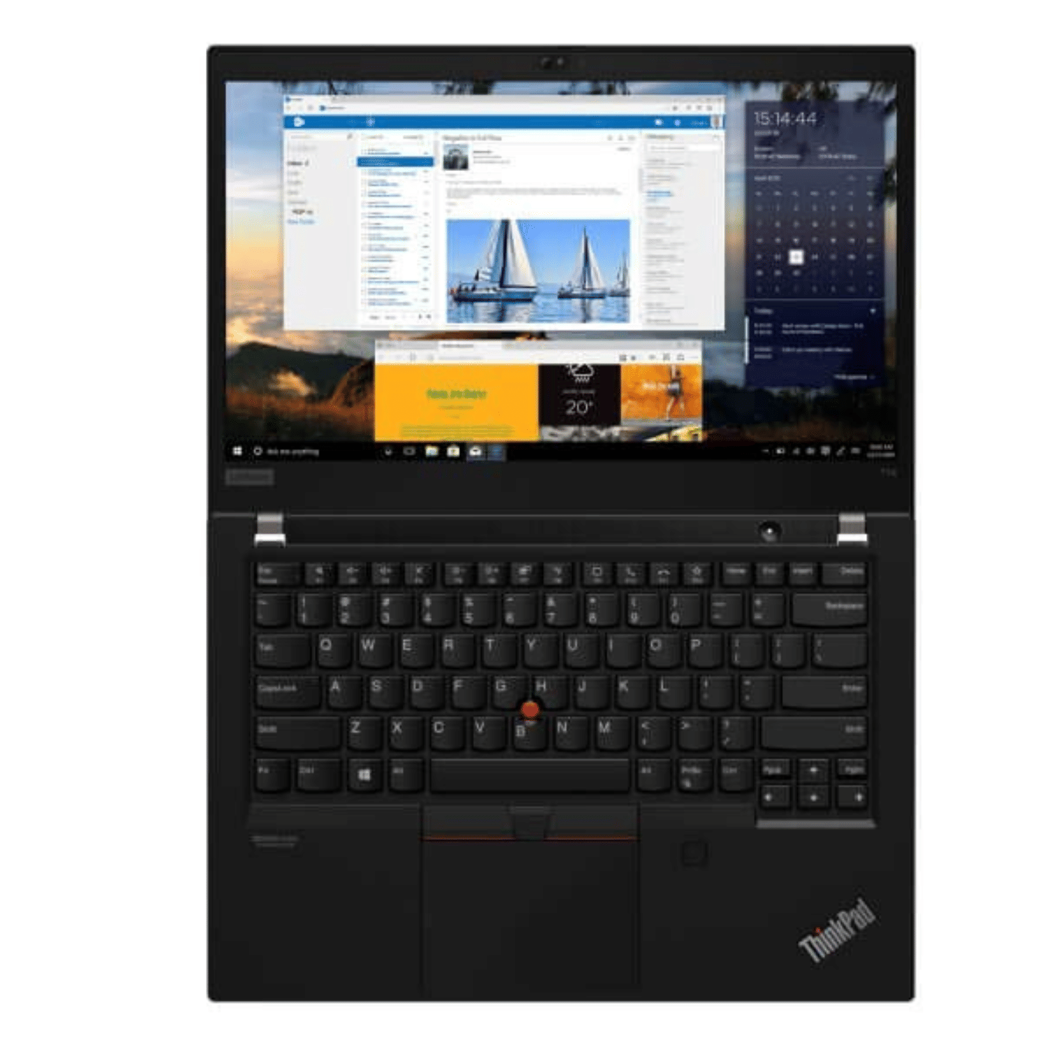 Lenovo Thinkpad T Series T14 Gen 1 Touch screen (Intel Core i7 10th Gen 14 Inch)- Refurbished_Black_Top_114524
