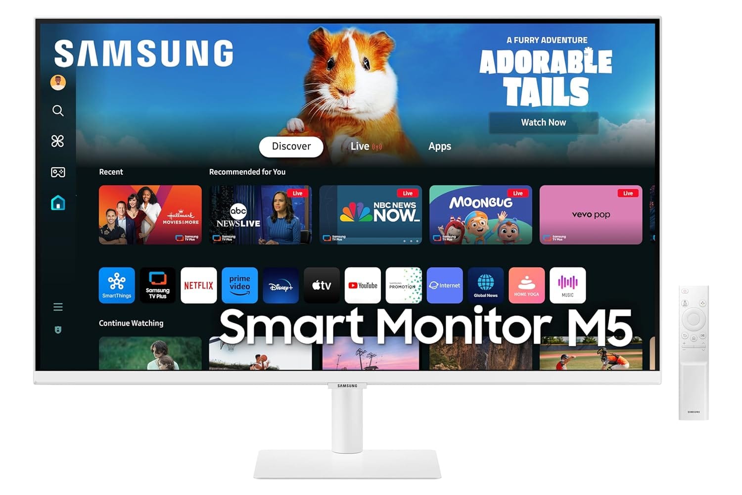 Samsung LS27DM501EWXXL M5 27 Inch VA 60 Hz FHD Smart Monitor  - Unboxed