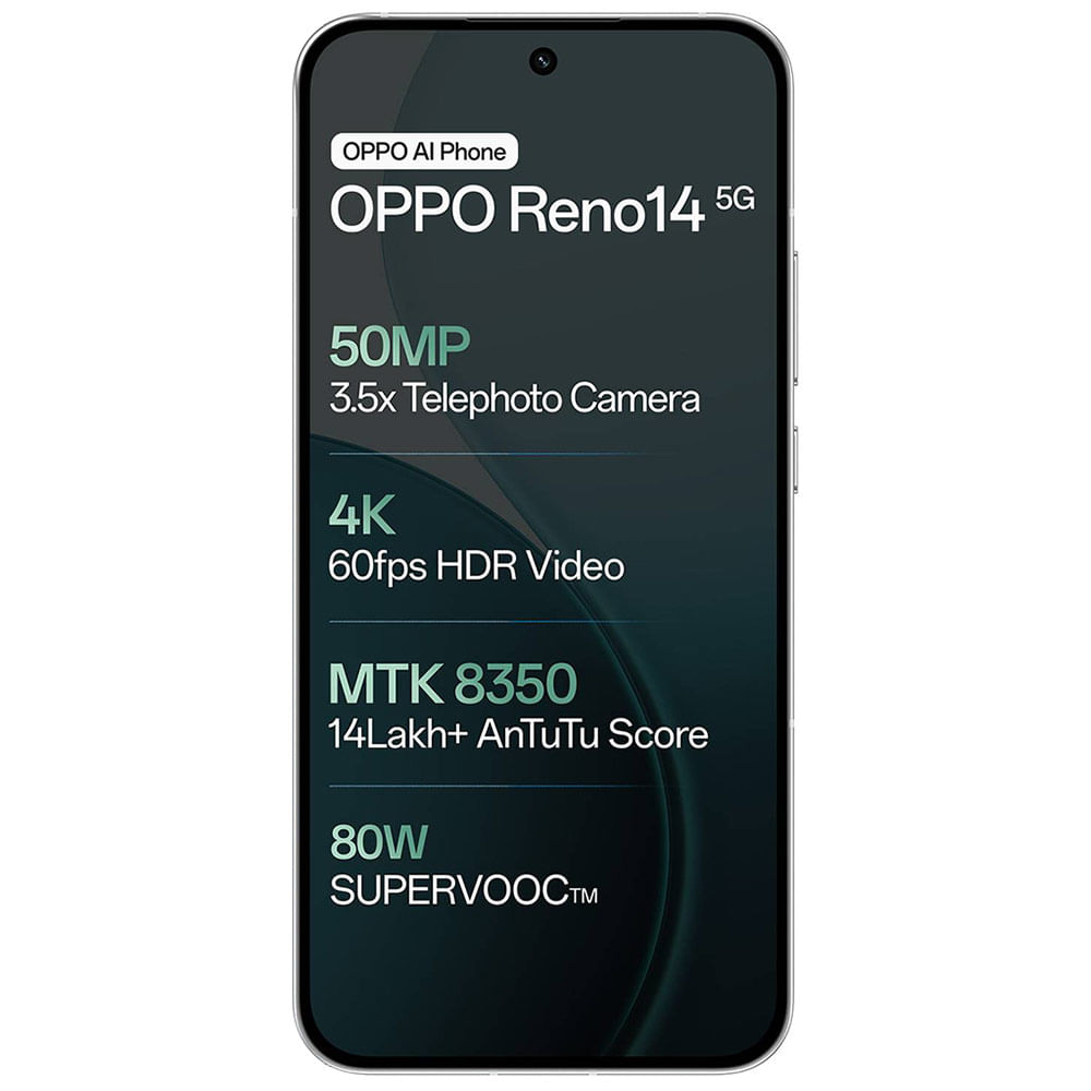 OPPO Reno14 Pro 5G - Refurbished_Pearl White_Front_62668