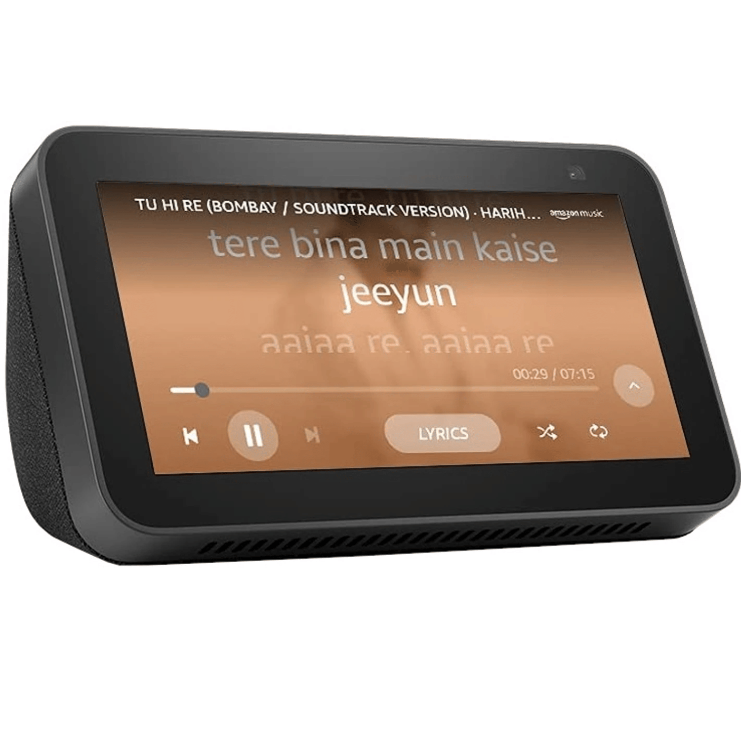 Amazon Echo Show 5 (2nd Gen) with 5.5" screen and Alexa - Refurbished Superb - Black_Black_Left Side_112920