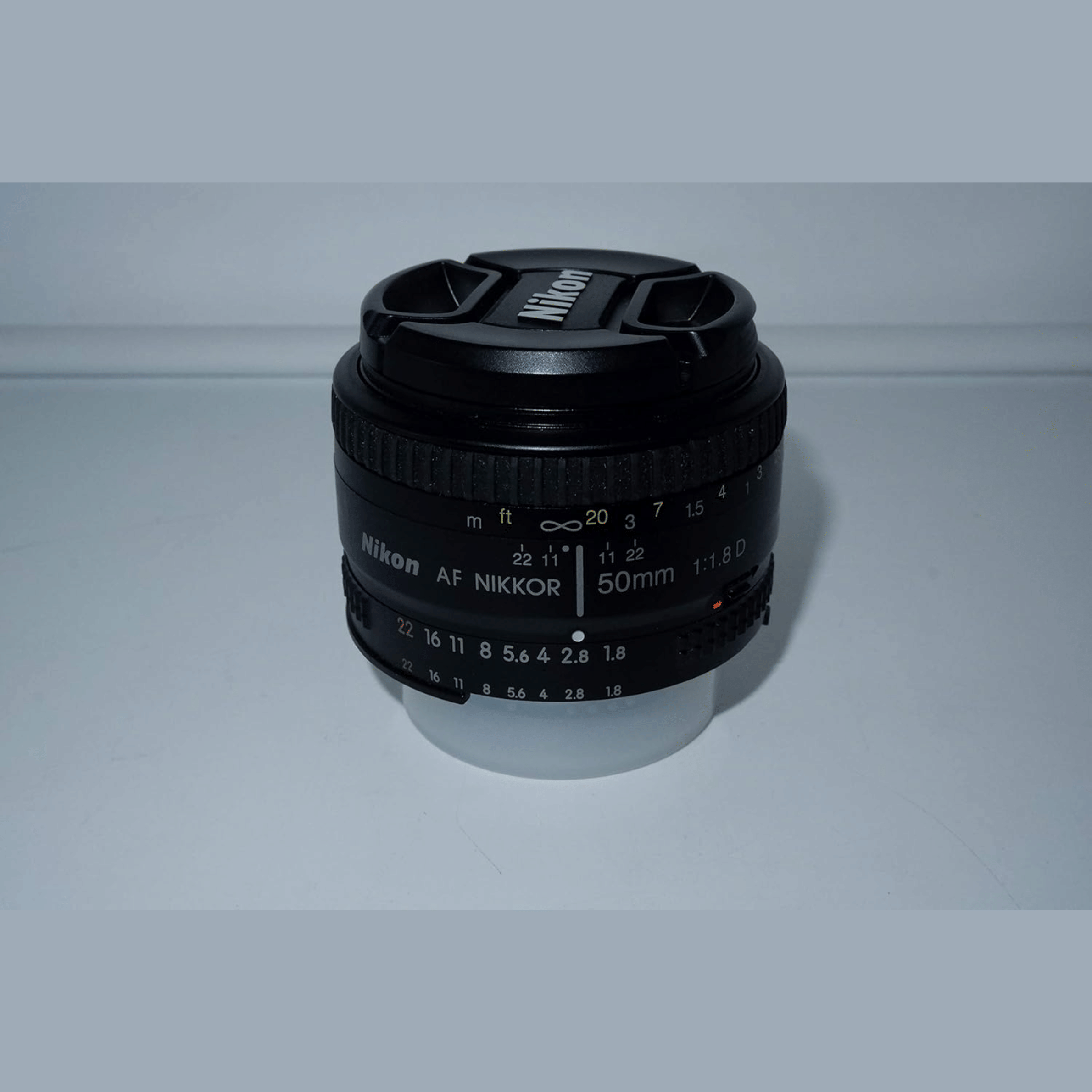 Nikon 50mm f/1.8D AF (Prime) Standard Zoom Lens - Refurbished Good - Black - Refurbished_Black_Top_115023