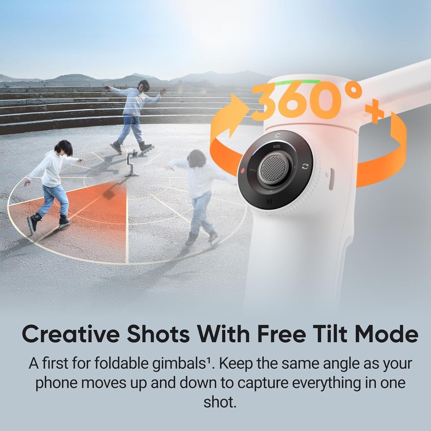 Insta360 Flow 2 Pro Creator Bundle AI Tracking Mobile Gimbal  - Unboxed_Stone Gray_Right Side_87409