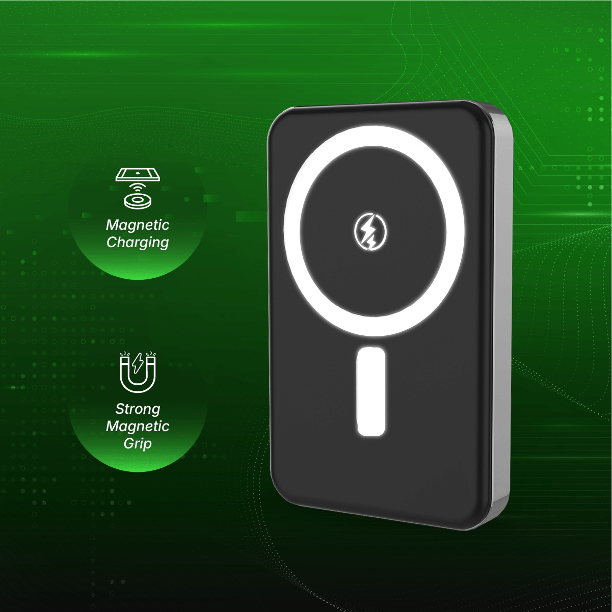 Sugato Procharge 10000mAh - Powerbank - Grey_Grey_Front_86743