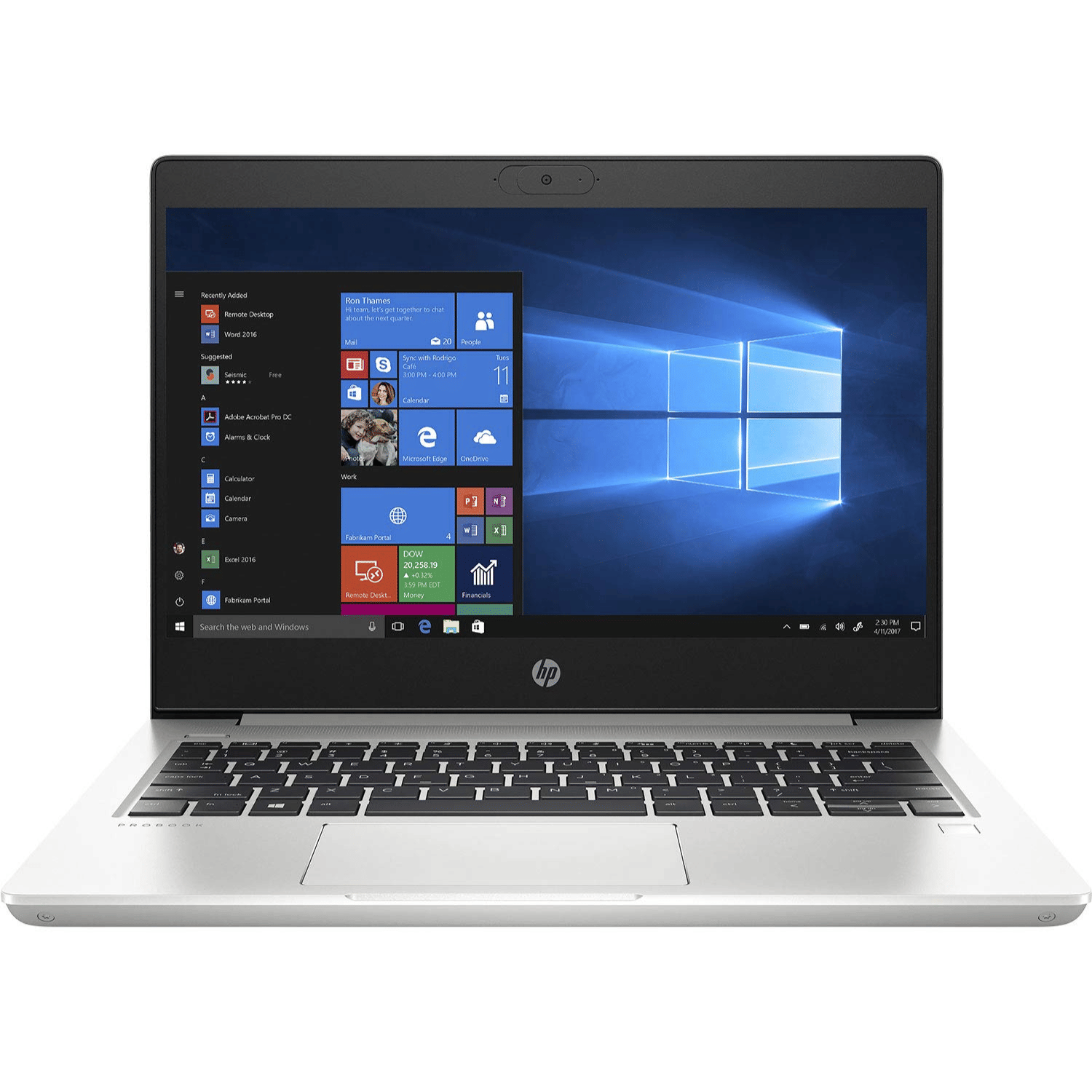 HP/Compaq Probook Series 430 G7 (Intel Core i5 10th Gen 13.3 Inch)- Refurbished_Silver_Front_123540