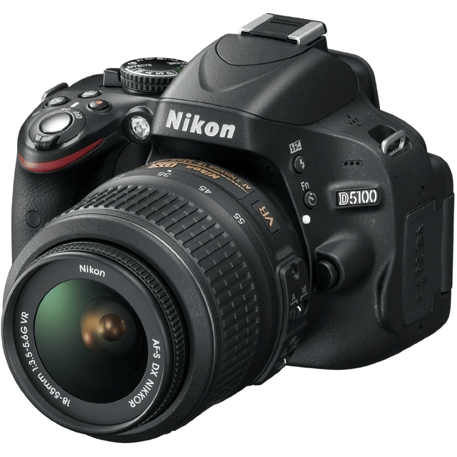 Nikon D5100 16.2MP DSLR - Refurbished_Black_Right Side_114575
