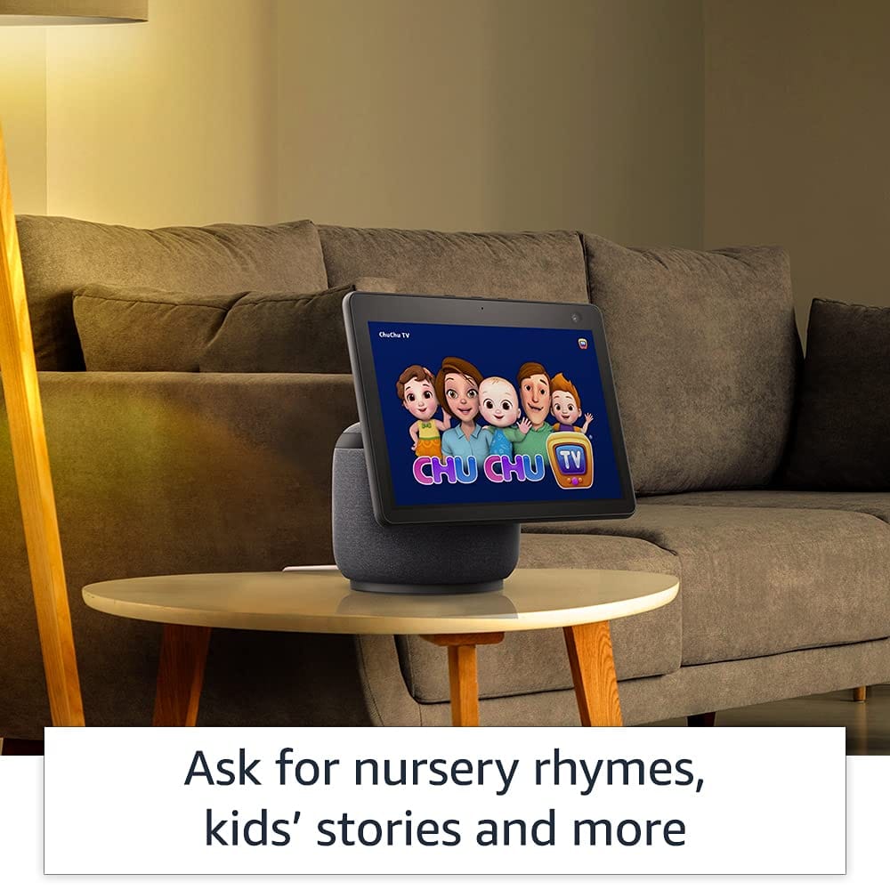 Amazon Echo Show 10 (1st Gen) with 10.1" HD smart display and Alexa - Refurbished Superb - Black_Black_Back_86707