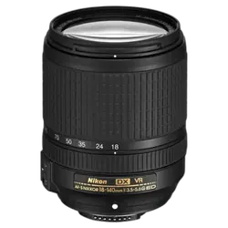 NIKON AF-S DX NIKKOR 18-140 mm f/3.5-5.6 G ED VR Standard Zoom Lens - Refurbished Good - Black - Refurbished_Black_Front_115149