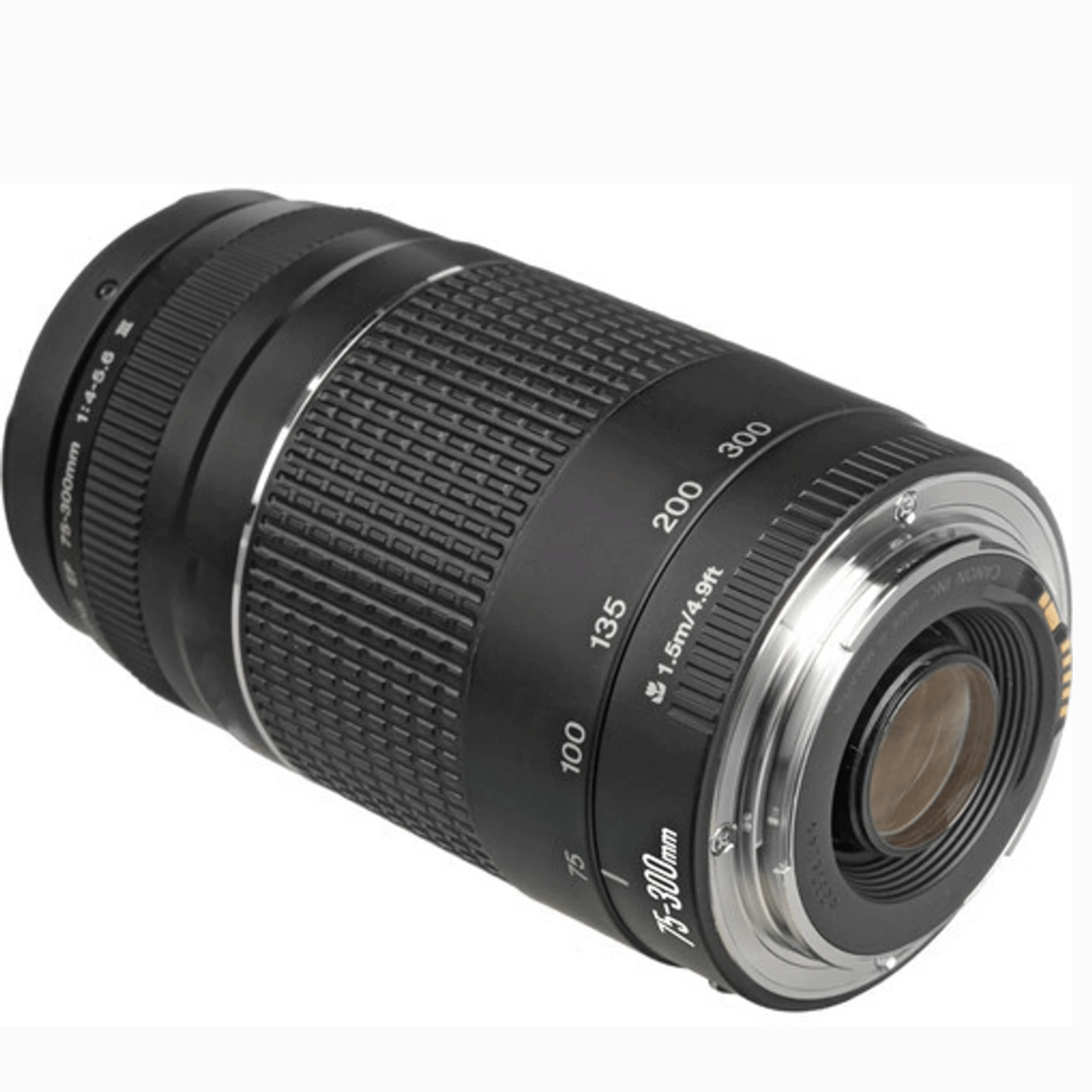 Canon EF 75-300mm f/4-5.6 III USM Telephoto Zoom Lens - Refurbished Fair - Black - Refurbished_Black_Top_123495