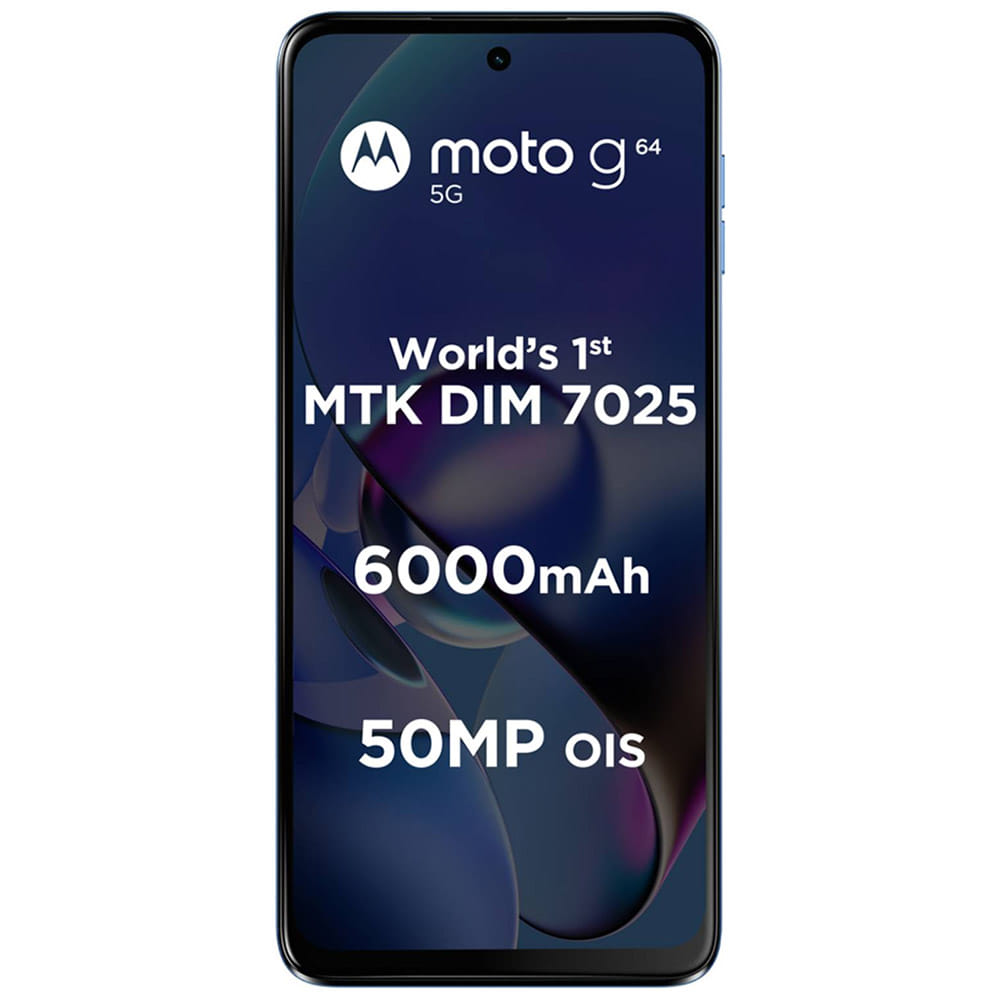 Motorola Moto G64 5G - Refurbished_Pearl Blue_Front_50777