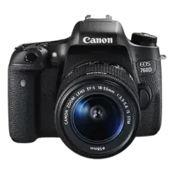 Canon EOS 760D 24.2MP DSLR - Refurbished_Black_Front_114582