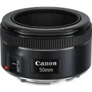 Canon 50mm F/1.8 STM Standard Prime Lens  - Refurbished_Black_Front_127426